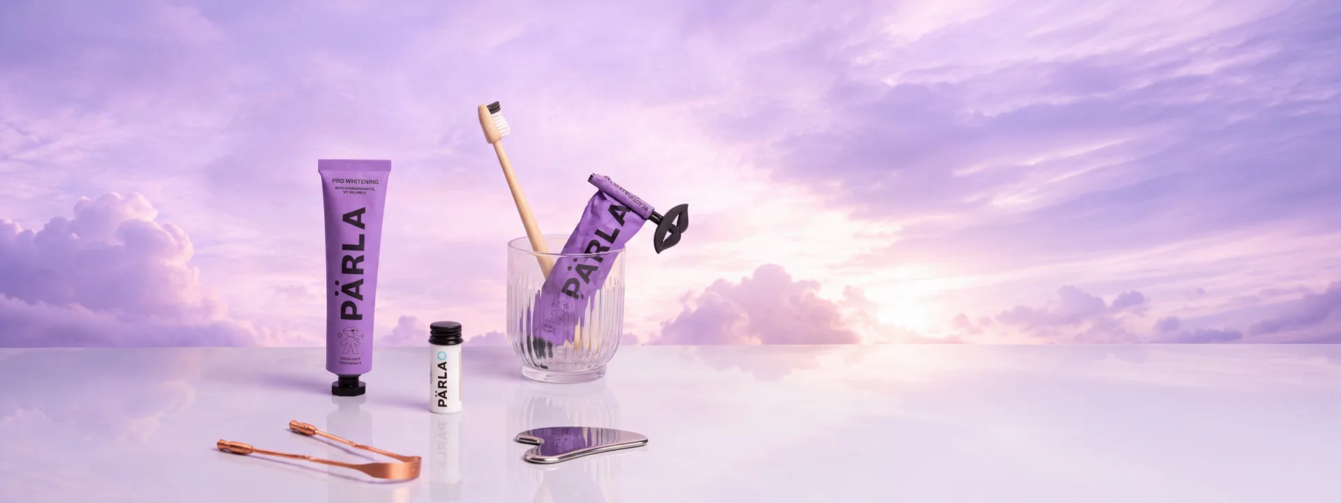 PÄRLA plastic-free toothpaste with bamboo toothbrush